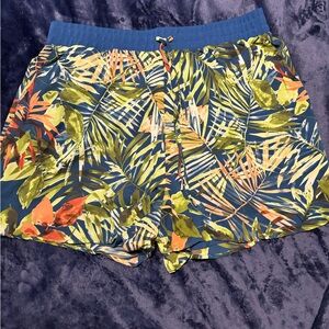 Adyson Parker 1X Deux Lux Men’s Tropical Athletic Shorts - Blue, Green, Orange